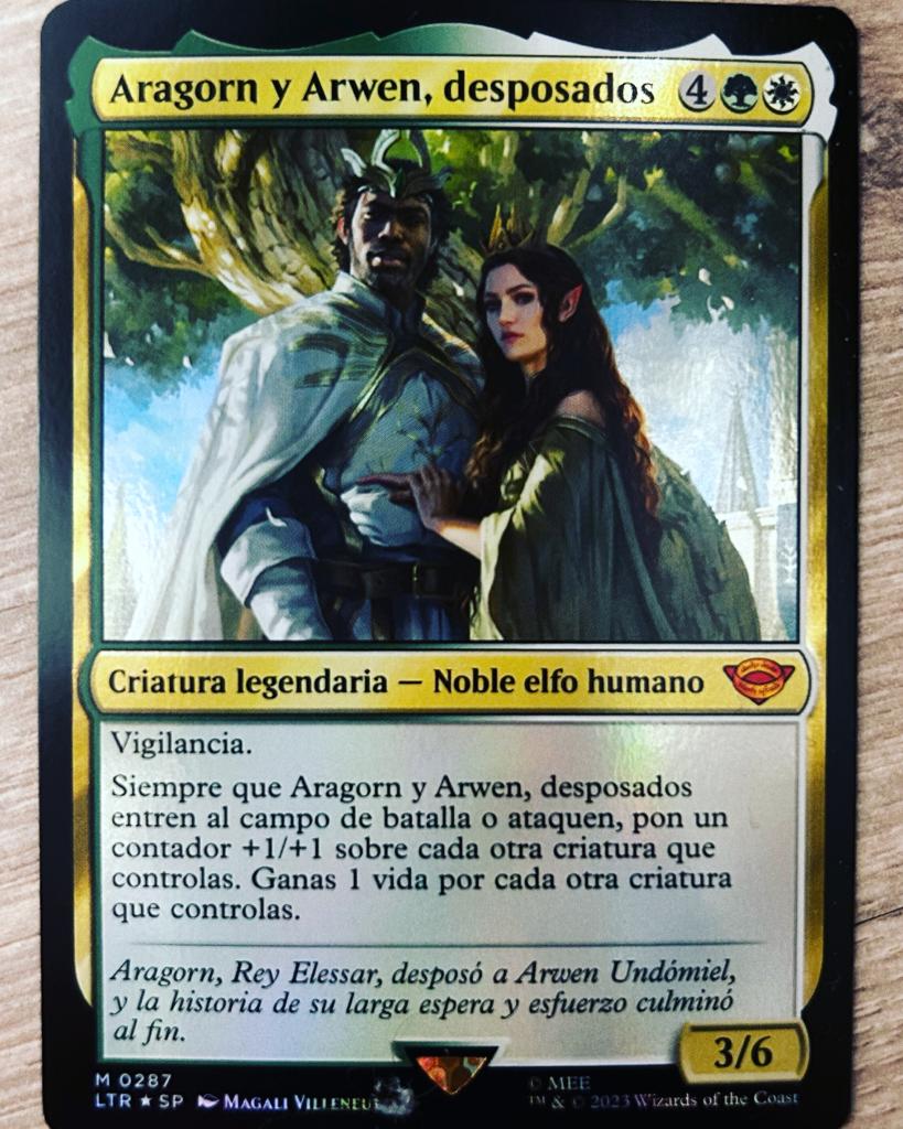 Aragorn y Arwen, desposados MTG